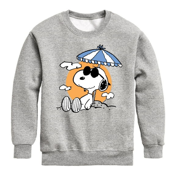 Peanuts - Snoopy's Beach Day - Toddler And Youth Crewneck Fleece Sweatshirt