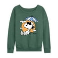 thumbnail image 1 of Peanuts - Snoopy's Beach Day - Women's Lightweight French Terry Long Sleeve Shirt, 1 of 6