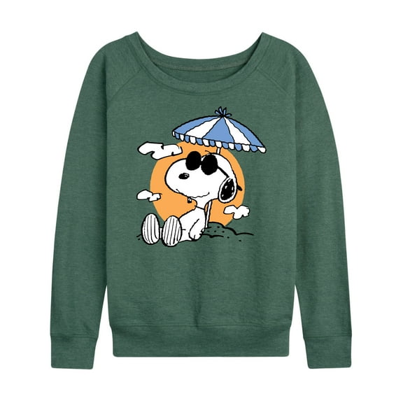 Peanuts - Snoopy's Beach Day - Women's Lightweight French Terry Long Sleeve Shirt