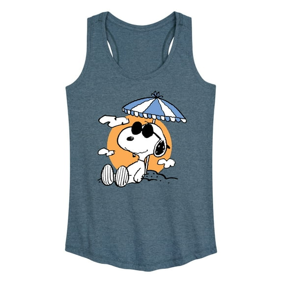Peanuts - Snoopy's Beach Day - Women's Racerback Tank Top
