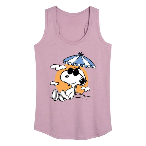 Peanuts - Snoopy's Beach Day - Women's Racerback Tank Top