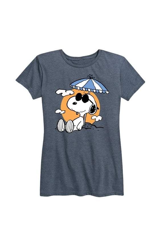 - Snoopy's Beach Day - Women's Short Sleeve Graphic T-Shirt