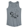 thumbnail image 1 of Peanuts - Snoopy's Camping  - Women's Racerback Tank Top, 1 of 6