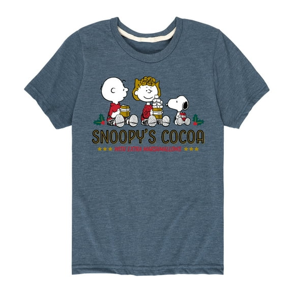 Peanuts - Snoopy's Cocoa Christmas - Toddler And Youth Short Sleeve Graphic T-Shirt