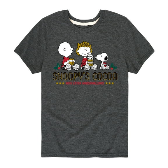 Peanuts - Snoopy's Cocoa Christmas - Toddler And Youth Short Sleeve Graphic T-Shirt