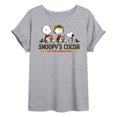 thumbnail image 1 of Peanuts - Snoopy's Cocoa - Juniors Ideal Flowy Muscle T-Shirt, 1 of 6