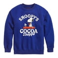 thumbnail image 1 of Peanuts - Snoopy's Cocoa Shoppe Boys' Graphic Long Sleeve Fleece Sweatshirt, 1 of 4