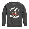 thumbnail image 1 of Peanuts - Snoopy's Cocoa Shoppe Boys' Graphic Long Sleeve Fleece Sweatshirt, 1 of 4