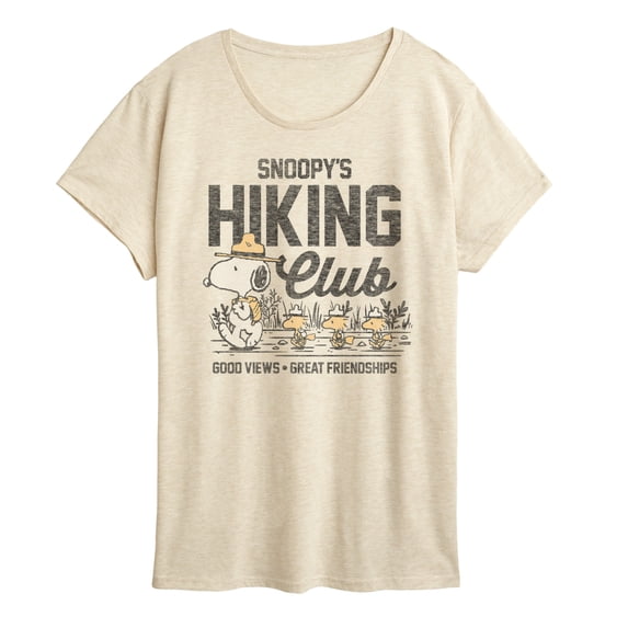 Peanuts - Snoopy's Hiking Club - Women's Short Sleeve Graphic T-Shirt