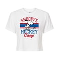 thumbnail image 1 of Peanuts - Snoopy's Hockey Camp - Juniors Cropped Graphic T-Shirt, 1 of 6