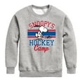 thumbnail image 1 of Peanuts - Snoopy's Hockey Camp - Toddler And Youth Crewneck Fleece Sweatshirt, 1 of 6