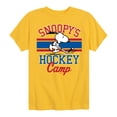 thumbnail image 1 of Peanuts - Snoopy's Hockey Camp - Toddler And Youth Short Sleeve Graphic T-Shirt, 1 of 6