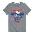 thumbnail image 1 of Peanuts - Snoopy's Hockey Camp - Toddler And Youth Short Sleeve Graphic T-Shirt, 1 of 6
