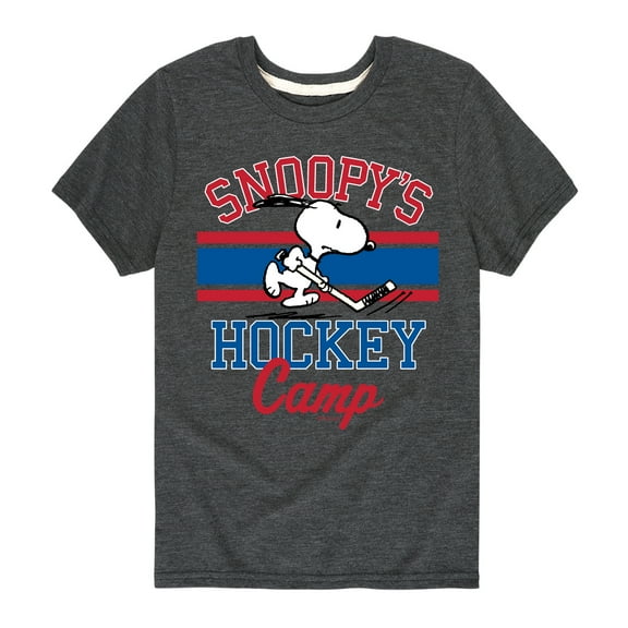Peanuts - Snoopy's Hockey Camp - Toddler And Youth Short Sleeve Graphic T-Shirt