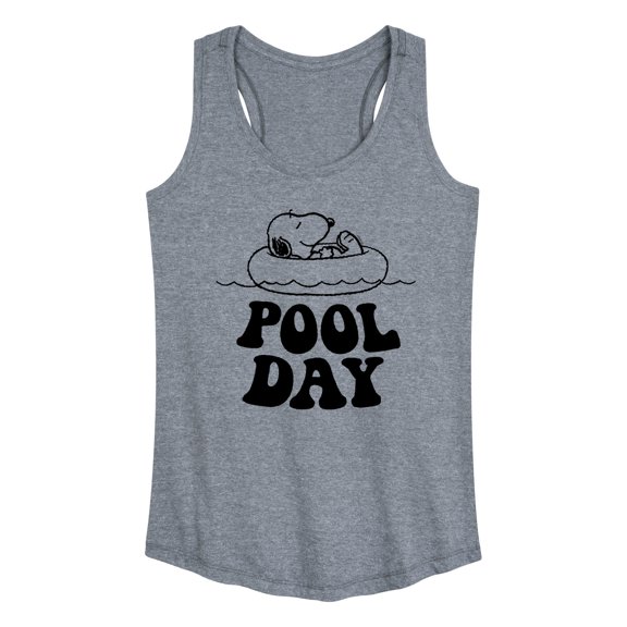 Peanuts - Snoopy's Pool Day - Women's Racerback Tank Top