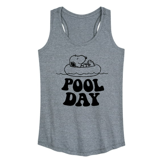 Peanuts - Snoopy's Pool Day - Women's Racerback Tank Top