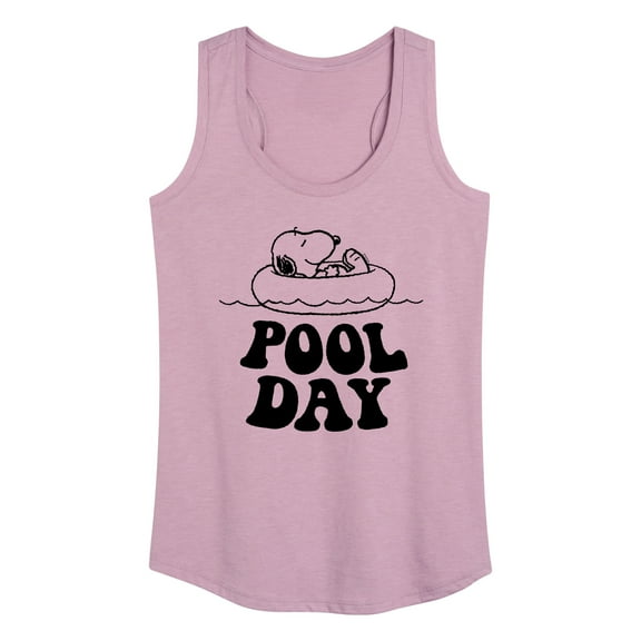 Peanuts - Snoopy's Pool Day - Women's Racerback Tank Top