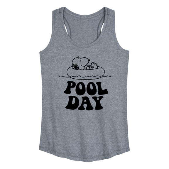 Peanuts - Snoopy's Pool Day - Women's Racerback Tank Top