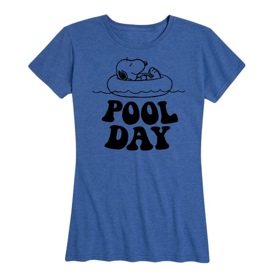 Peanuts - Snoopy's Pool Day - Women's Short Sleeve Graphic T-Shirt
