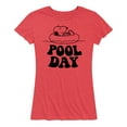 thumbnail image 1 of Peanuts - Snoopy's Pool Day - Women's Short Sleeve Graphic T-Shirt, 1 of 6