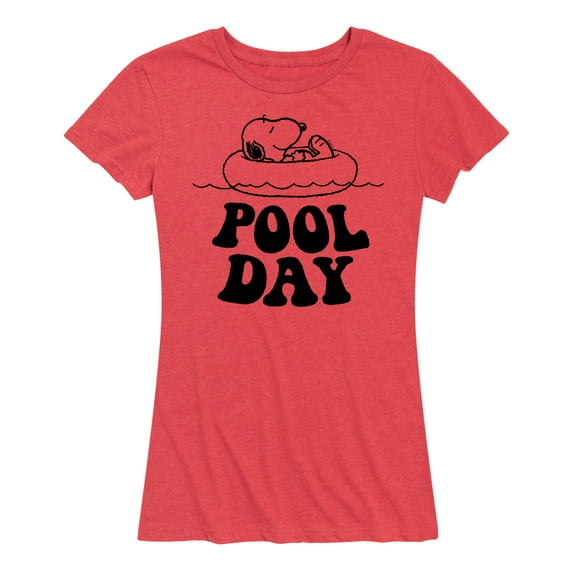 Peanuts - Snoopy's Pool Day - Women's Short Sleeve Graphic T-Shirt
