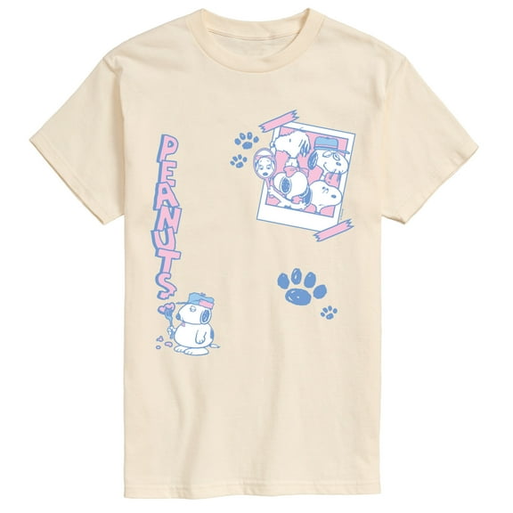 Peanuts - Snoopy Family Photo - Men's Short Sleeve Graphic T-Shirt