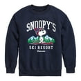 thumbnail image 1 of Peanuts - Snoopy's Ski Resort - Toddler And Youth Crewneck Fleece Sweatshirt, 1 of 6