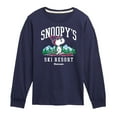 thumbnail image 1 of Peanuts - Snoopy's Ski Resort - Toddler And Youth Long Sleeve Graphic T-Shirt, 1 of 6
