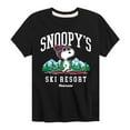 thumbnail image 1 of Peanuts - Snoopy's Ski Resort - Toddler And Youth Short Sleeve Graphic T-Shirt, 1 of 6