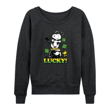 Peanuts - Snoopy's St. Patrick's Day - Women's Lightweight French Terry Long Sleeve Shirt