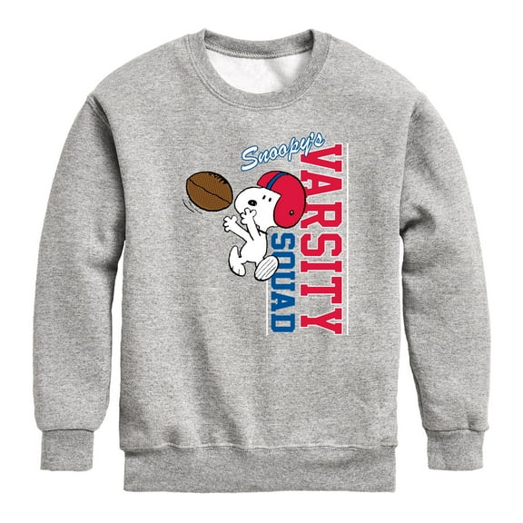 Peanuts - Snoopy's Varsity Squad - Toddler And Youth Crewneck Fleece Sweatshirt