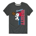 thumbnail image 1 of Peanuts - Snoopy's Varsity Squad - Toddler And Youth Short Sleeve Graphic T-Shirt, 1 of 6