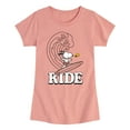 thumbnail image 1 of Peanuts - Snoopy's Wave Ride - Toddler And Youth Girls Short Sleeve Graphic T-Shirt, 1 of 6