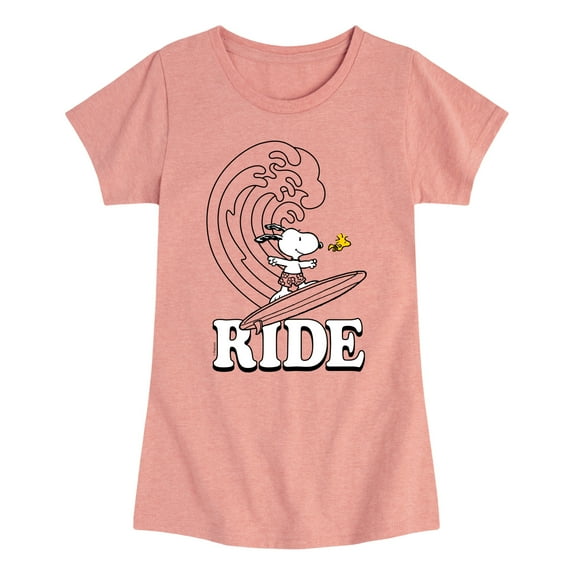 Peanuts - Snoopy's Wave Ride - Toddler And Youth Girls Short Sleeve Graphic T-Shirt