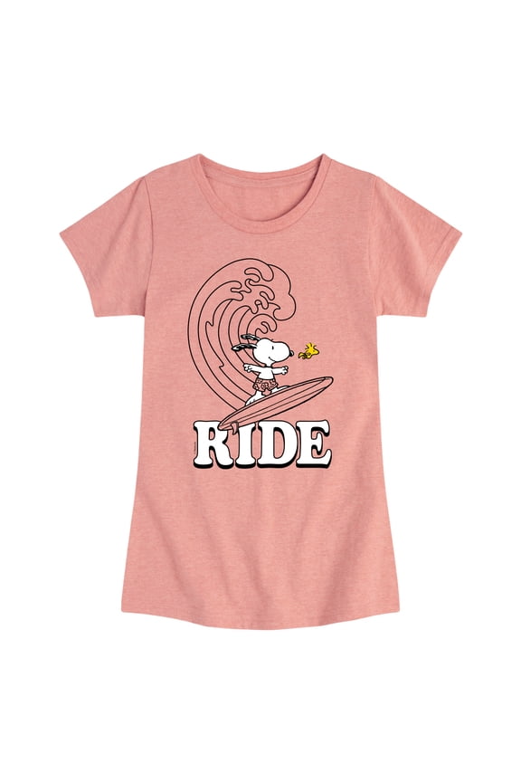 - Snoopy's Wave Ride - Toddler And Youth Girls Short Sleeve Graphic T-Shirt