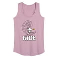 thumbnail image 1 of Peanuts - Snoopy's Wave Ride  - Women's Racerback Tank Top, 1 of 6