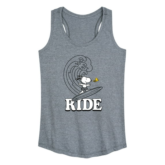 Peanuts - Snoopy's Wave Ride - Women's Racerback Tank Top