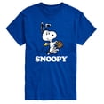 thumbnail image 1 of Peanuts - Snoopy with Easter Basket - Men's Short Sleeve Graphic T-Shirt, 1 of 5