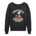thumbnail image 1 of Peanuts - Snoopys Cocoa Shoppe - Women's French Terry Long Sleeve Pullover, 1 of 5