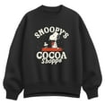 thumbnail image 1 of Peanuts - Snoopys Cocoa Shoppe - Women's Oversized Fleece Crew Sweatshirt, 1 of 3