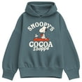thumbnail image 1 of Peanuts - Snoopys Cocoa Shoppe - Women's Oversized Fleece Hoodie Sweatshirt, 1 of 4