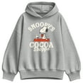 thumbnail image 1 of Peanuts - Snoopys Cocoa Shoppe - Women's Oversized Fleece Hoodie Sweatshirt, 1 of 4
