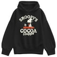 thumbnail image 1 of Peanuts - Snoopys Cocoa Shoppe - Women's Oversized Fleece Hoodie Sweatshirt, 1 of 4