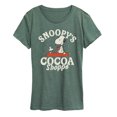 thumbnail image 1 of Peanuts - Snoopys Cocoa Shoppe - Women's Short Sleeve Graphic T-Shirt, 1 of 5