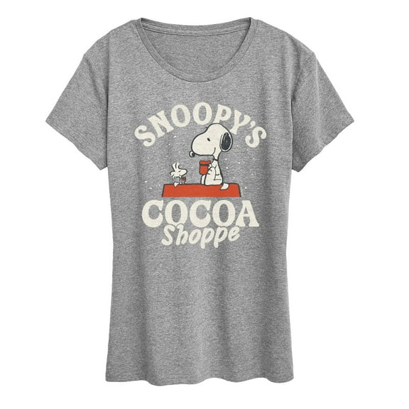 Peanuts - Snoopys Cocoa Shoppe - Women's Short Sleeve Graphic T-Shirt