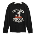 thumbnail image 1 of Peanuts - Snoopys Cocoa Shoppe - Youth Long Sleeve Graphic T-Shirt, 1 of 5
