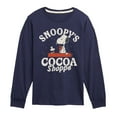 thumbnail image 1 of Peanuts - Snoopys Cocoa Shoppe - Youth Long Sleeve Graphic T-Shirt, 1 of 5