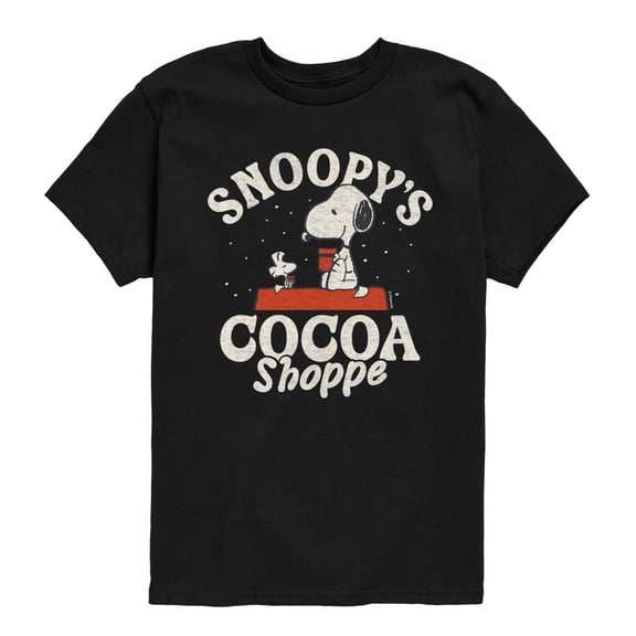 Peanuts - Snoopys Cocoa Shoppe - Youth Short Sleeve Graphic T-Shirt