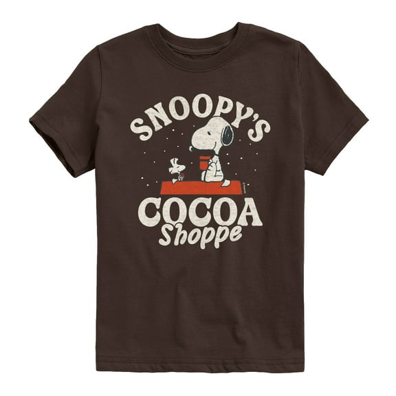 Peanuts - Snoopys Cocoa Shoppe - Youth Short Sleeve Graphic T-Shirt
