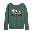 thumbnail image 1 of Peanuts - Snoopys Cocoa - Women's French Terry Long Sleeve Pullover, 1 of 5